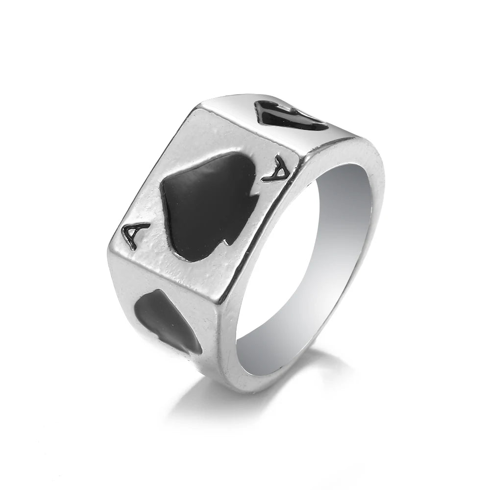 Bague vintage gothique en forme de tête de mort et d'ange pour femme, style hip-hop, couleur argent, papillon, cœur, tendance 2021