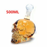Carafe à vin transparente en verre avec tête de mort, verres à liqueur pour whisky, verre à vin squelette pour bar, tasse de décoration familiale pour Bouteille Halloween - VALDIS™