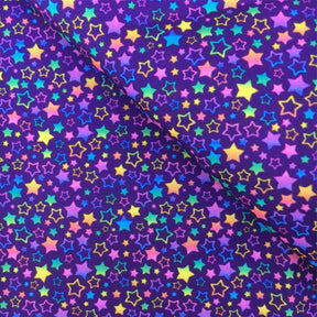 Tissu en polyester et coton noir, motif étoiles, planètes, système solaire, crâne, couture, matelassage, travaux d'aiguille, rideau, 50 x 145 cm