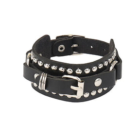 Bracelet tendance Punk Rivet Nightclub, bracelets tête de mort, bracelet en acier inoxydable, bijoux gothiques à plusieurs niveaux, vente en gros