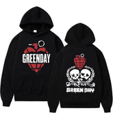 Sweat à capuche Green Day pour homme, style gothique, rock, surdimensionné, Pull style hip-hop, décontracté, classique, vintage, streetwear - VALDIS™