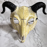 Nouveau masque créatif d'Halloween en forme de chèvre, effrayant, en os de mouton, crâne, maquillage, fête, décoration de masque animal - VALDIS™