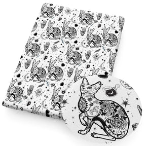 Tissu patchwork en polyester pur coton imprimé squelette fantôme Halloween, couture, matelassage, travaux d'aiguille