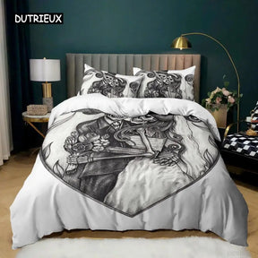 Parure de lit Skull Deadpool 240x220 200x200 Parure de lit Twin Queen King Double Linge de lit Housse de couette Linge de lit Grande main