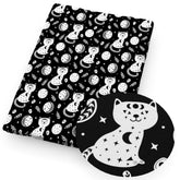 Tissu patchwork en polyester pur coton imprimé squelette fantôme Halloween, couture, matelassage, travaux d'aiguille - VALDIS™