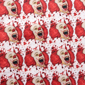 Tissu en polyester pur coton imprimé crâne d'horreur pour Halloween,  travaux d'aiguille, bricolage, tissu patchwork, couture, matelassage