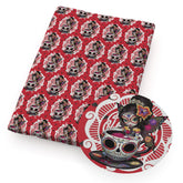 Tissu imprimé au mètre, Halloween en polyester pur coton, motif tête de mort, chat, pour patchwork, couture, matelassage, travaux d'aiguille - VALDIS™