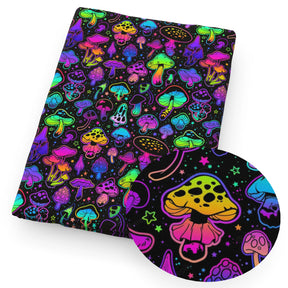 Tissu en polyester et coton imprimé squelette d'Halloween, 50 x 145 cm, pour travaux d'aiguille, couture, patchwork