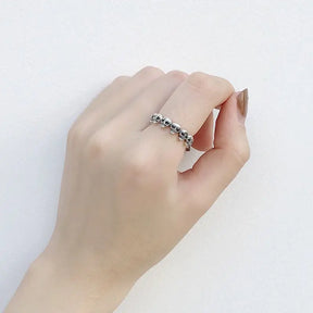 Bagues ajustables en argent sterling 925 avec tête de mort pour femme, bijoux de mariage vintage, livraison directe