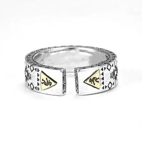 Bague ouverte ajustable style punk rétro, ailes d'ange, crâne, tendance hip-hop, bijoux pour hommes