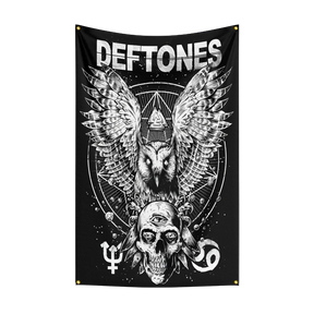 Drapeau Mandala 90 x 150 cm, bannière en polyester à impression numérique, pour décoration murale de garage ou d'extérieur, avec œillets en laiton